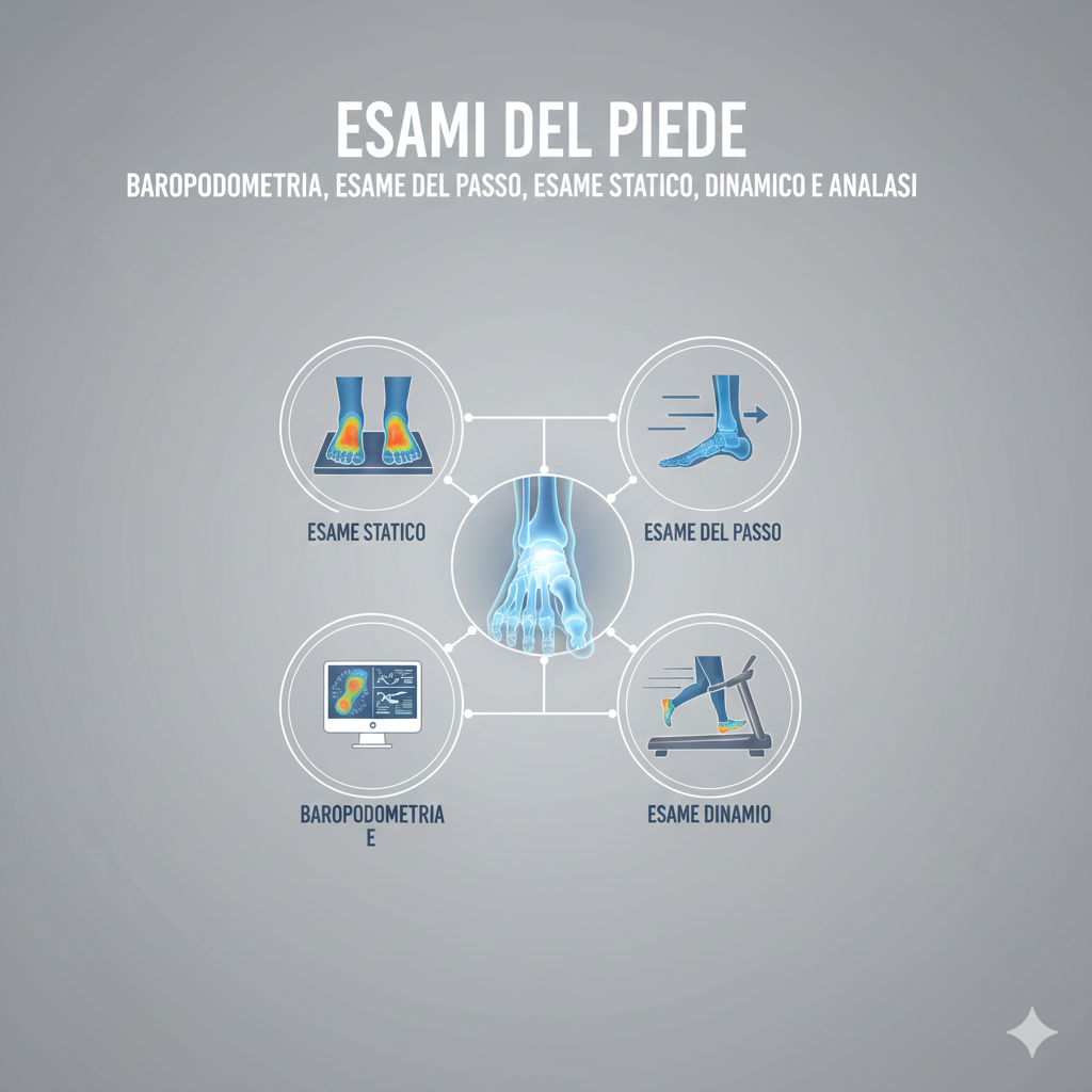 Esami del Piede: Baropodometria, Esame del Passo, Esame Statico, Dinamico e Analisi 