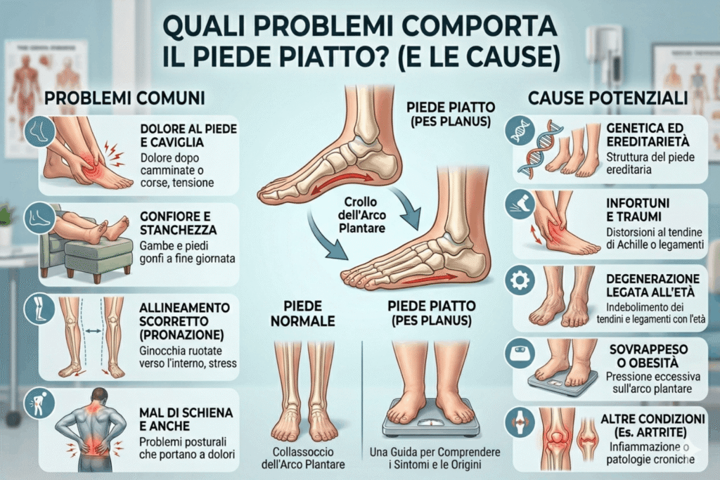 piede piatto cause